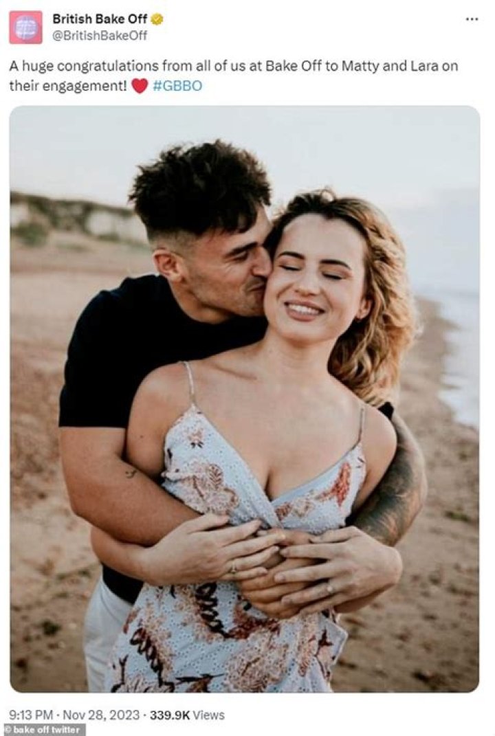 Matty Bake Off Wife To Be Lara, Relationship Timeline